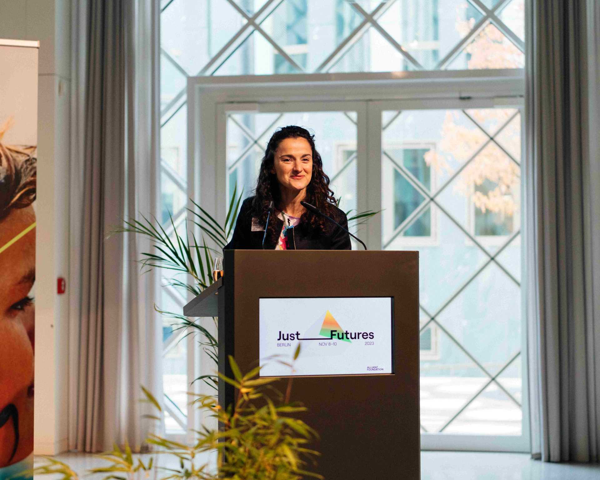 Esra Kücük speaking