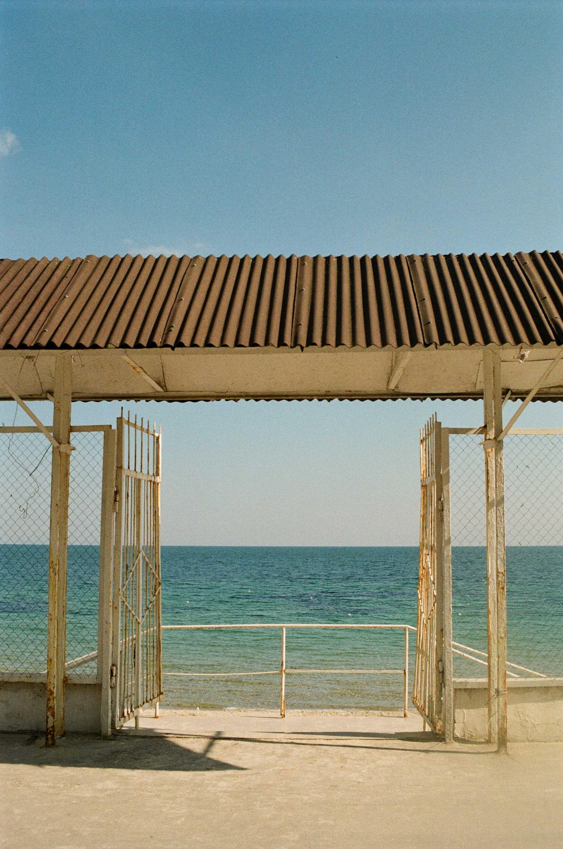 A gate to the beach