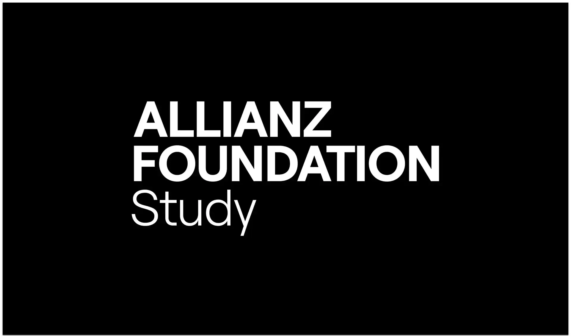Die Wortmarke der Allianz Foundation Study