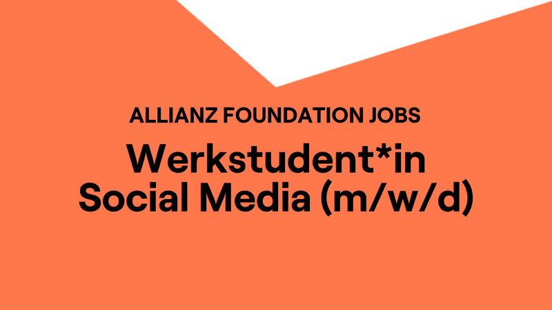 Visual für Stellenausschreibung Werkstudent*in