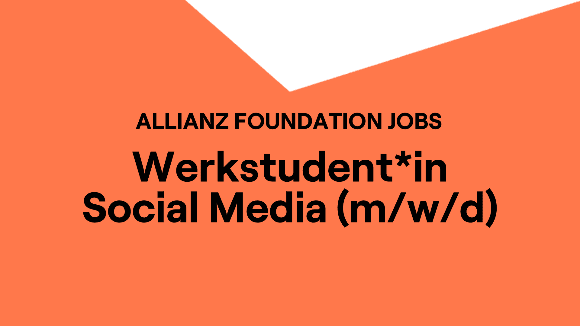 Visual für Stellenausschreibung Werkstudent*in